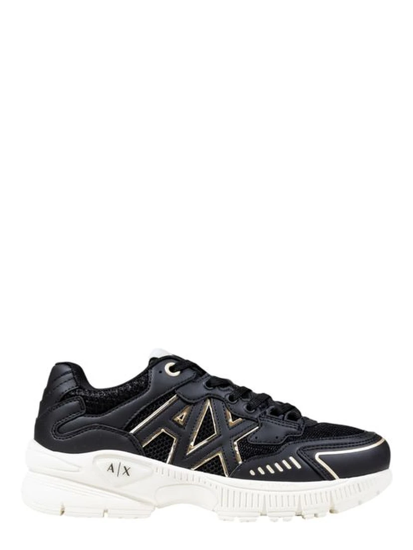 Bicolor Polyester Athletic Sneakers
