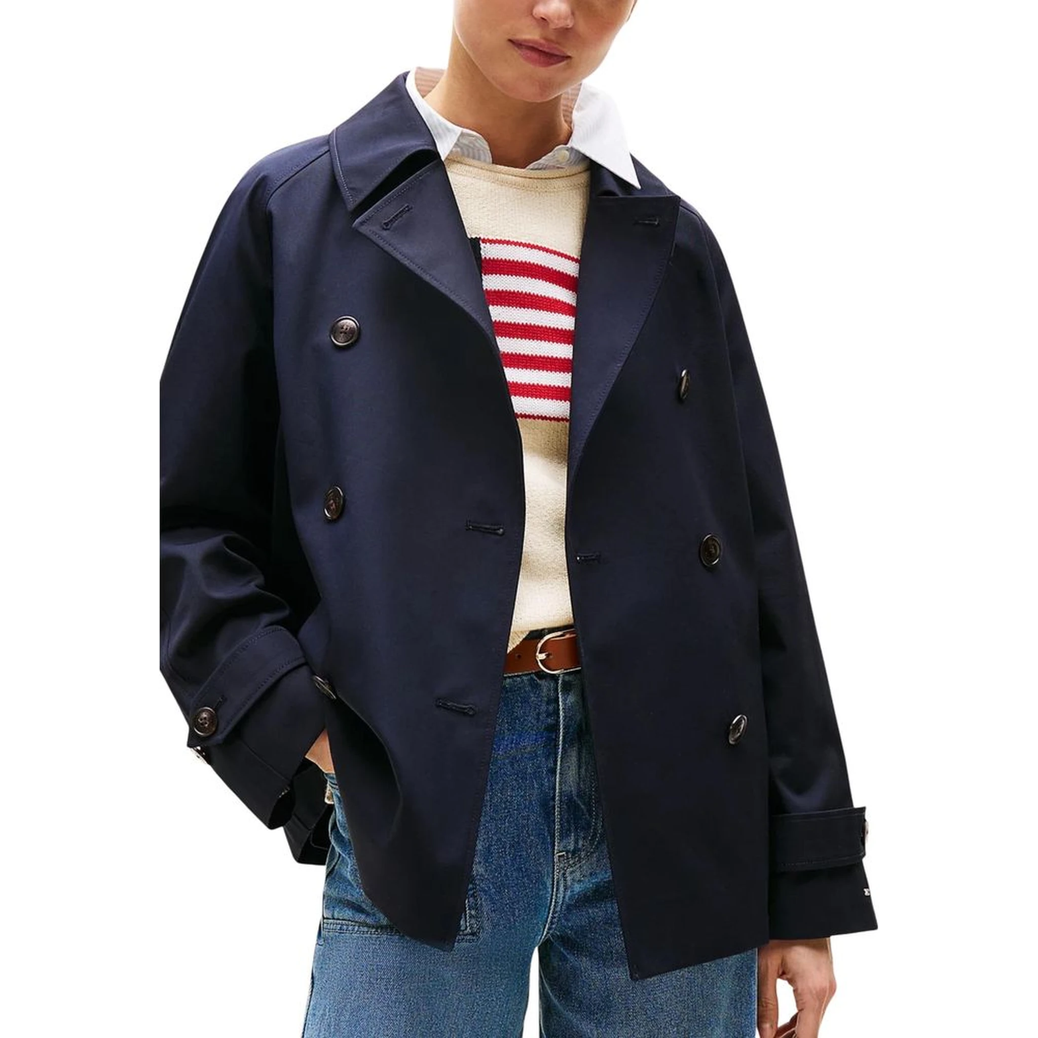 Blue Organic Cotton Coat