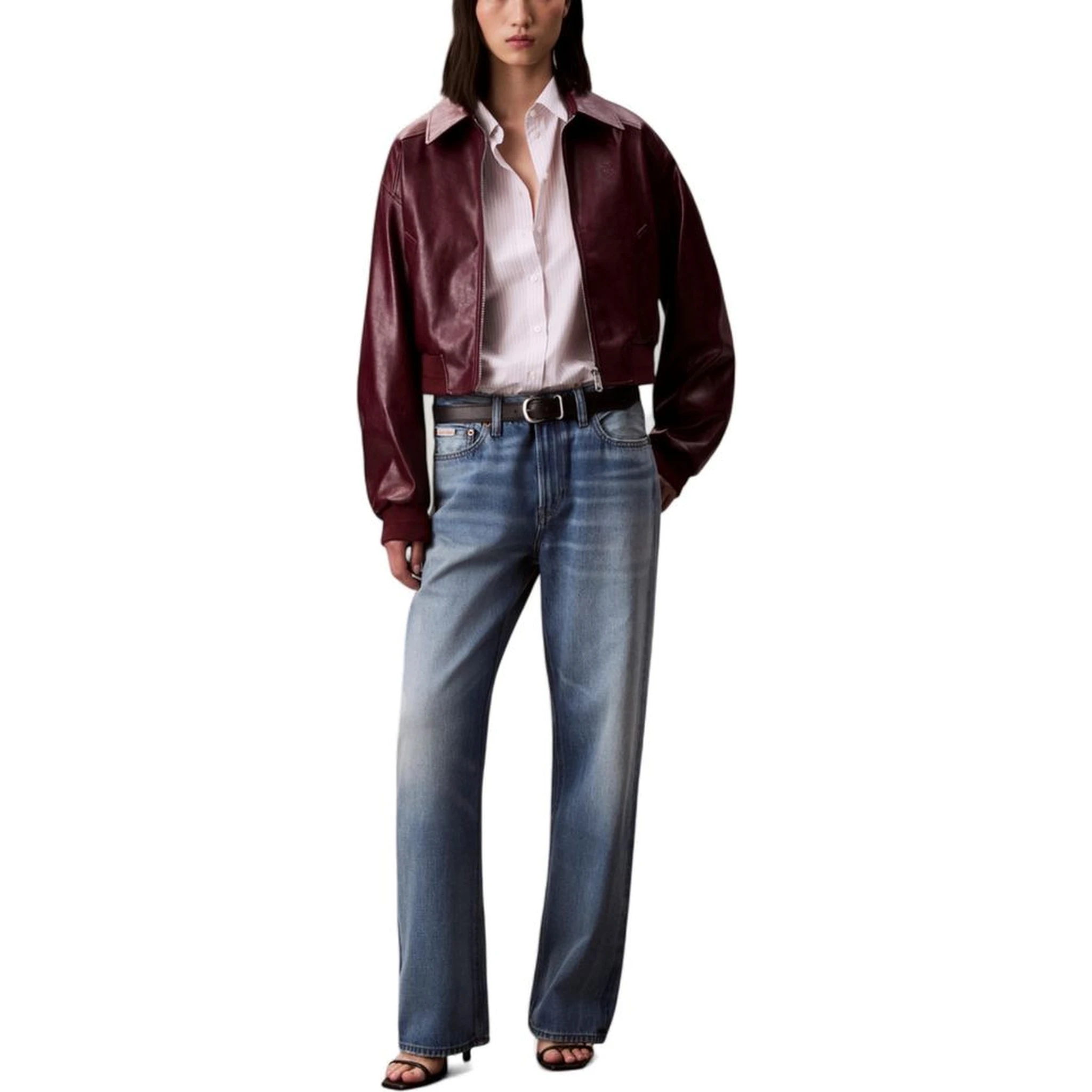 Bordeaux Leather Jacket