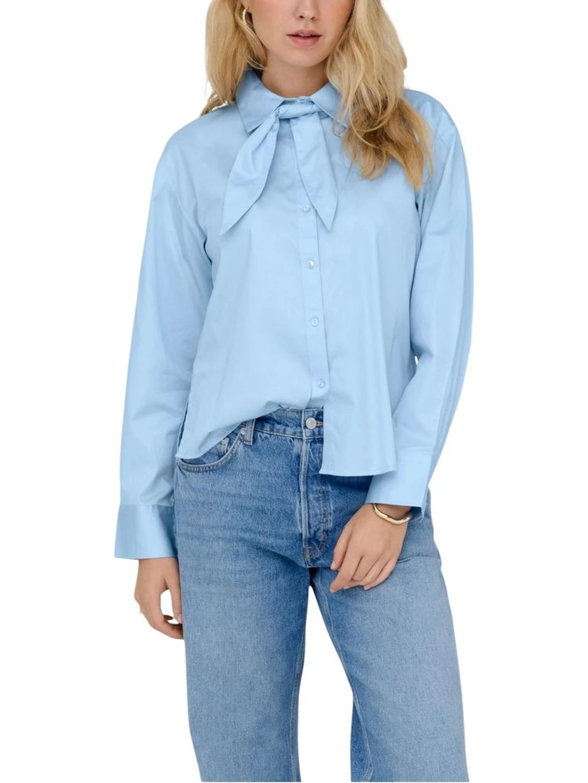 Blue Cotton Blouse