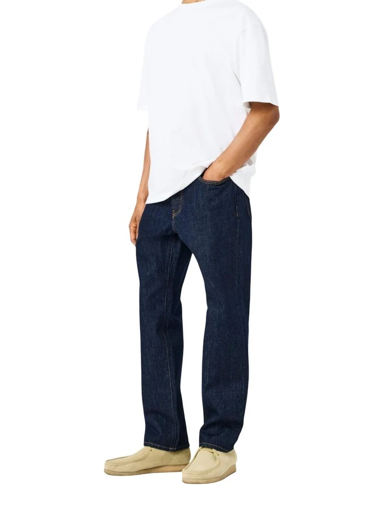Blue Recycled Cotton Slim Fit Jeans