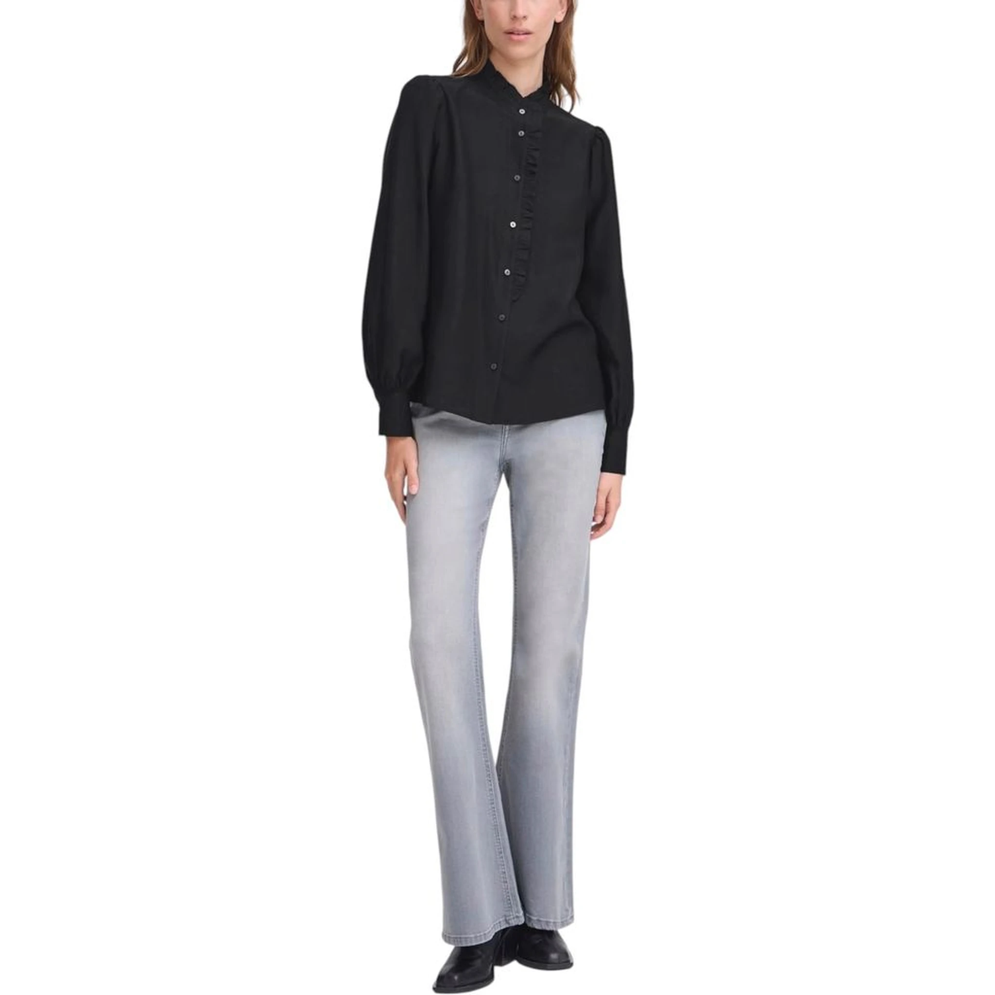 Black Viscose Blouse