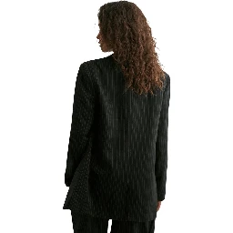Black Recycled Polyester Blazer