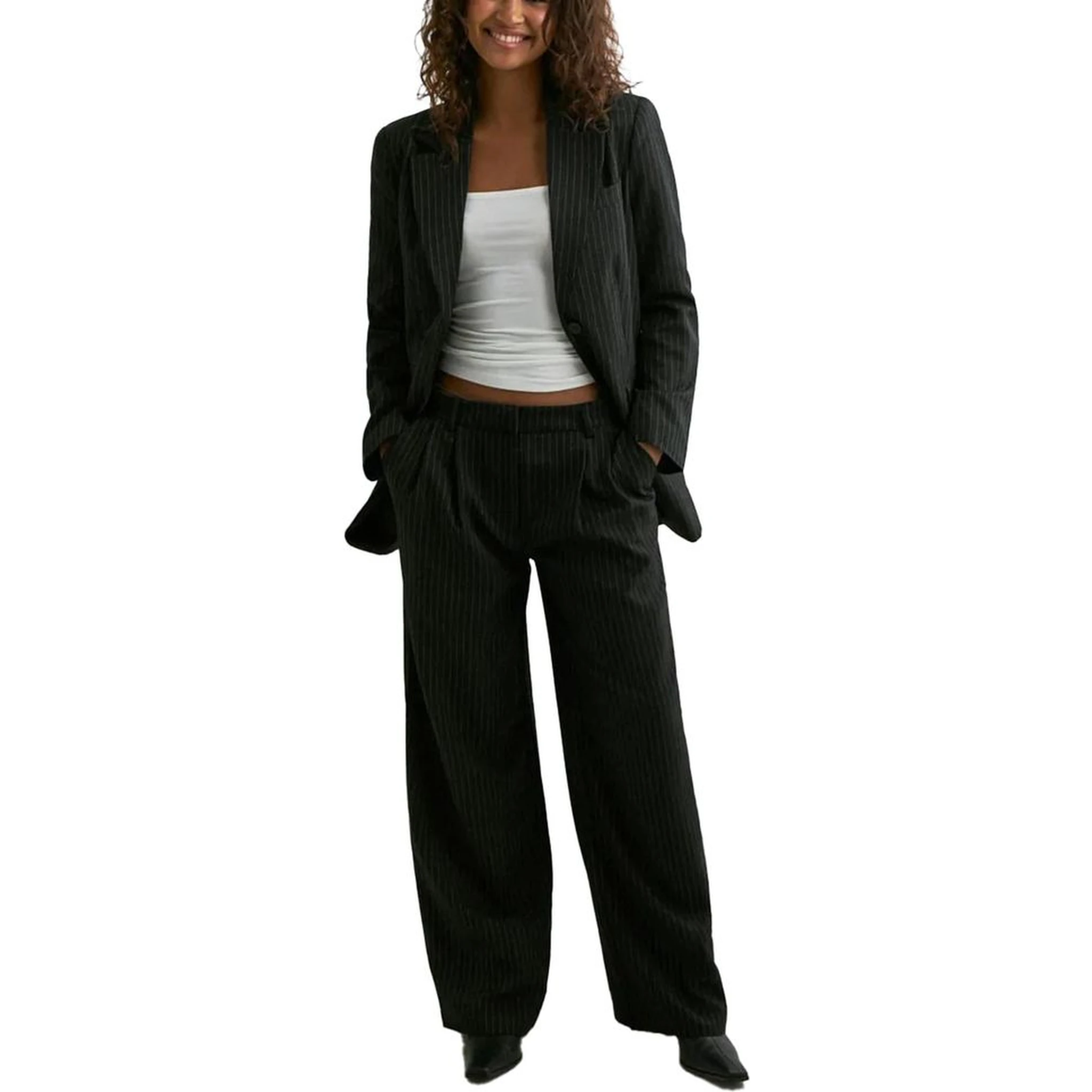 Black Recycled Polyester Blazer