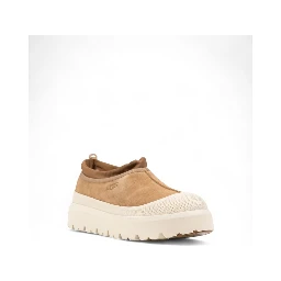 Beige Suede Leather Clogs