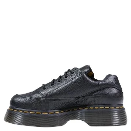 Black Leather Platform Pumps