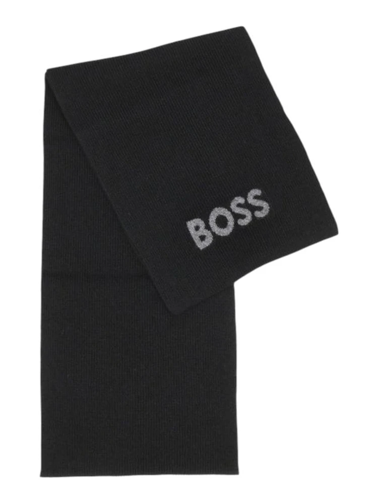 Black Polyacrylic Scarf