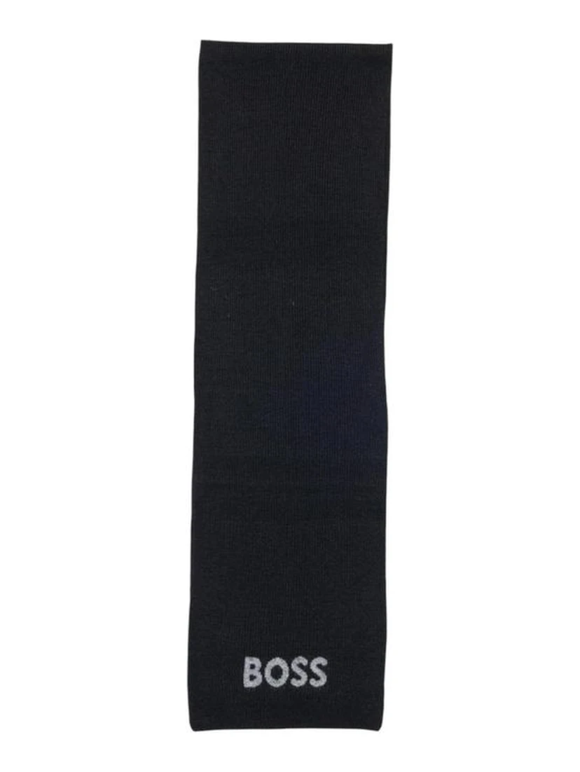 Black Polyacrylic Scarf