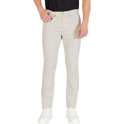 Gray Cotton Skinny Jeans