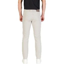 Gray Cotton Skinny Jeans