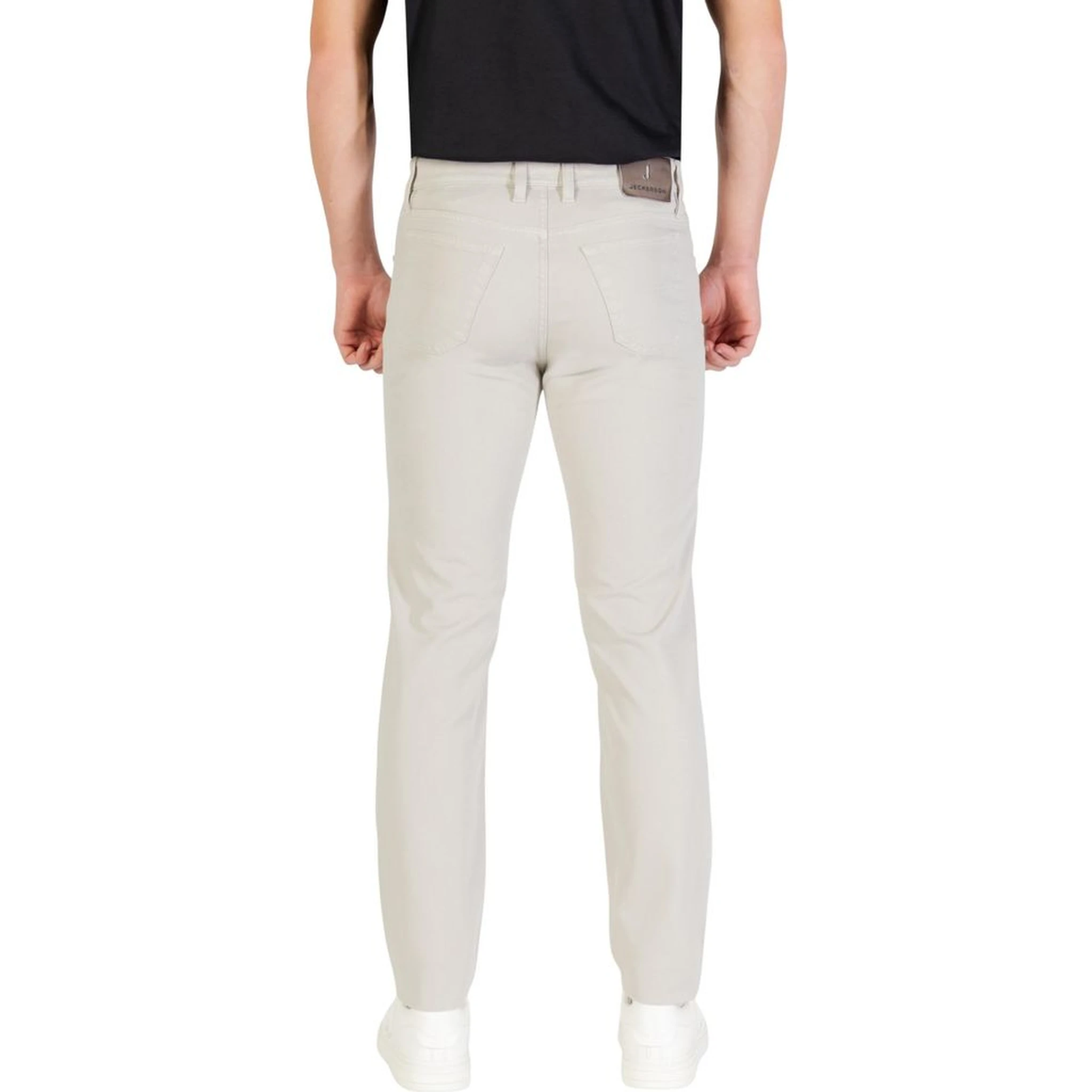 Gray Cotton Skinny Jeans
