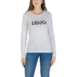White Cotton Long Sleeve T-Shirt