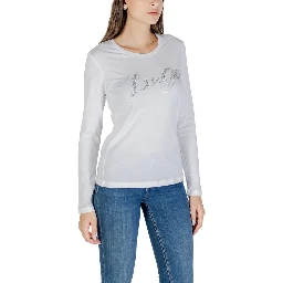 Bicolor Cotton Long Sleeve T-Shirt