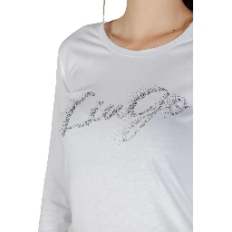 Bicolor Cotton Long Sleeve T-Shirt