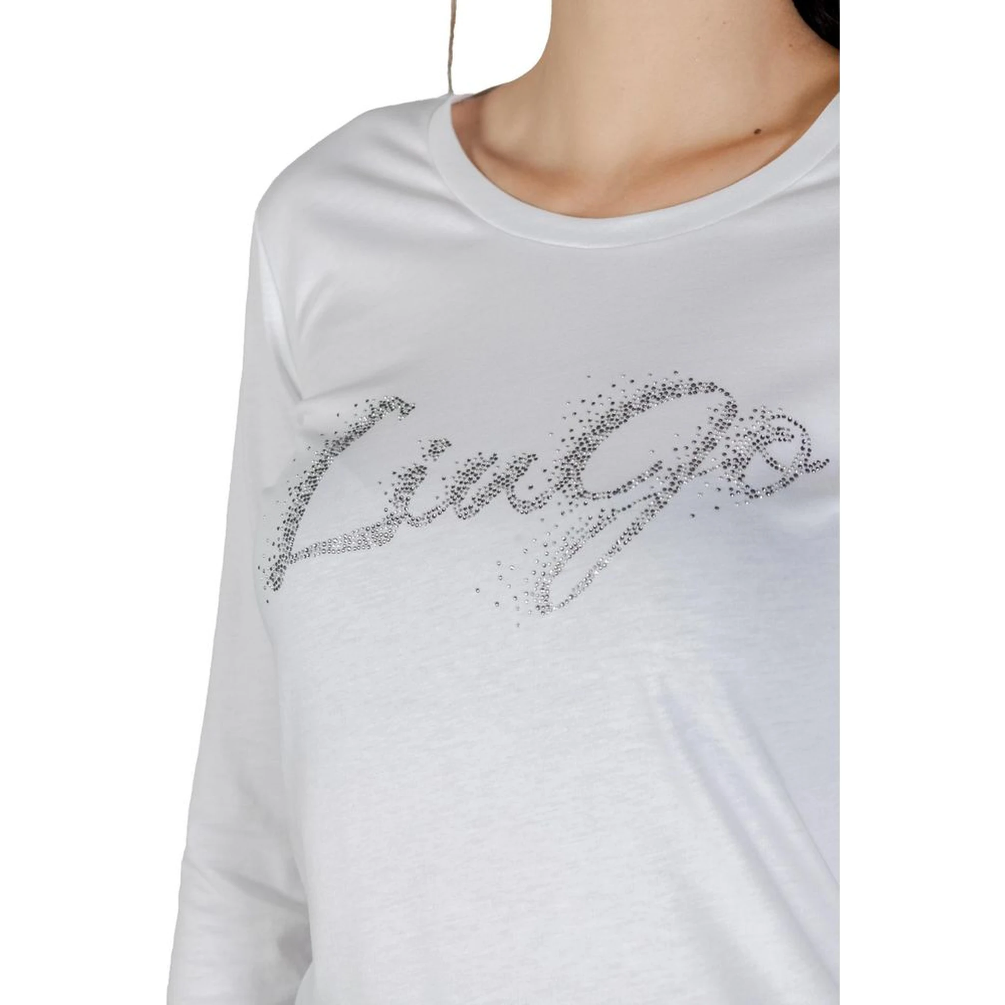 Bicolor Cotton Long Sleeve T-Shirt