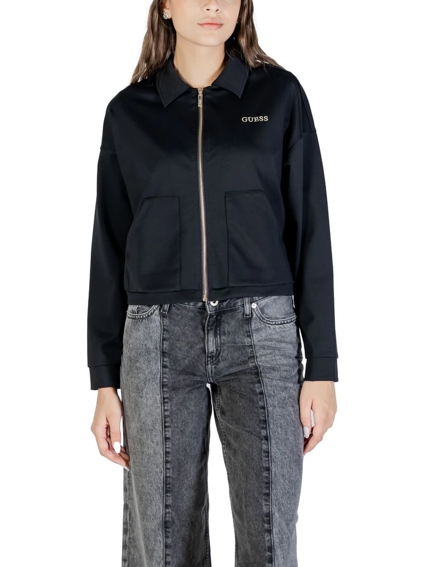 Black Polyamide Sweatshirt