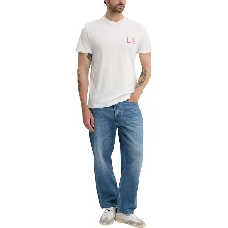 Cream Recycled Cotton T-Shirt