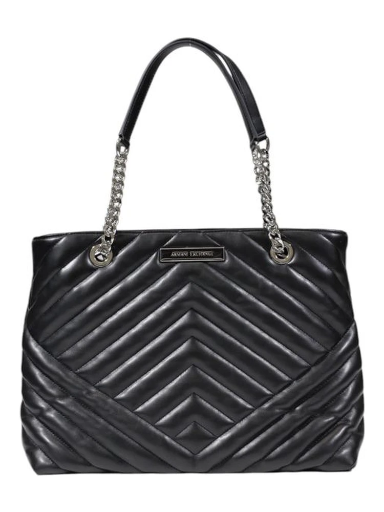 Black Polyester Handbag