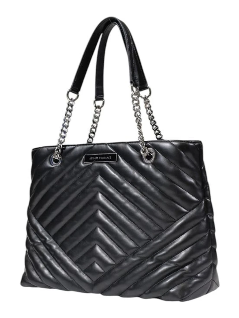 Black Polyester Handbag