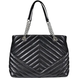 Black Polyester Handbag