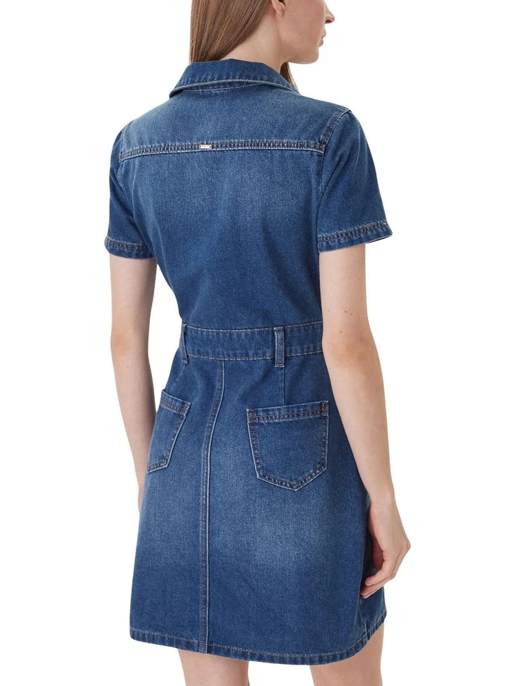 Blue Cotton Midi Dress alternative