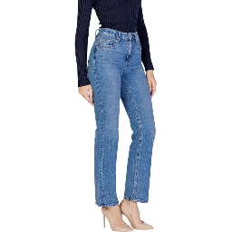 Light Blue Cotton Mom Jeans