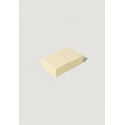 Beige Leather Keychain