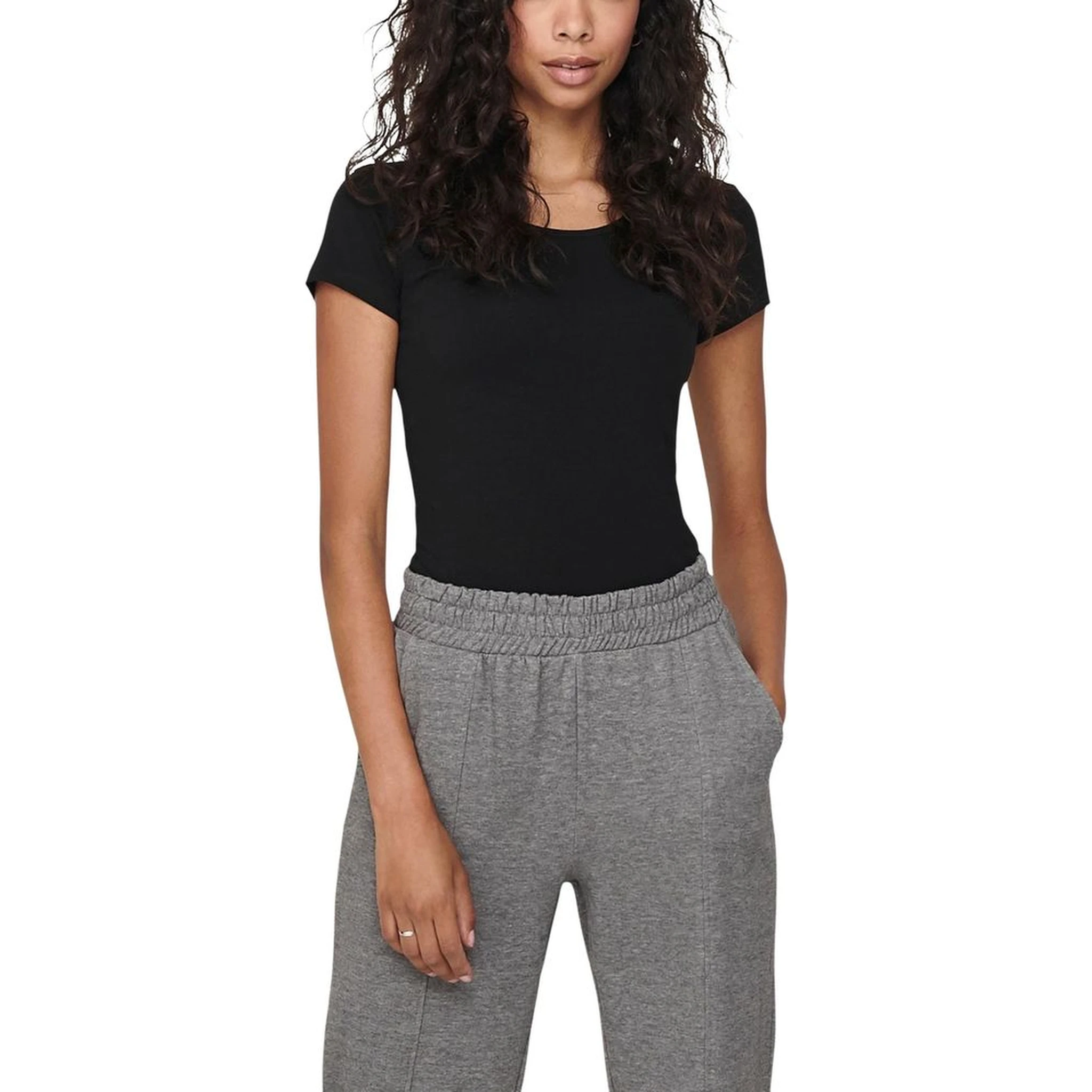 Black Cotton T-Shirt