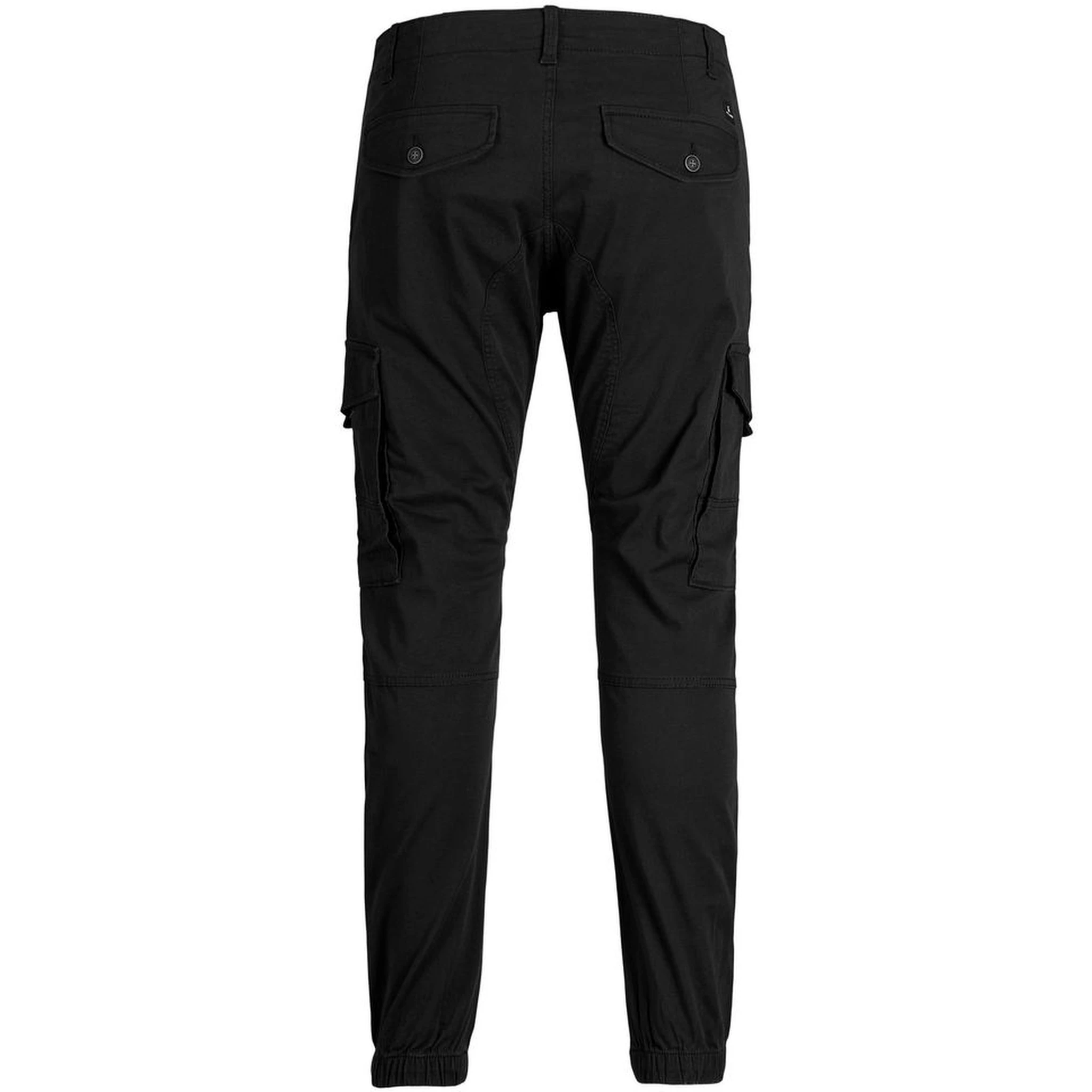 Black Cotton Skinny Pants