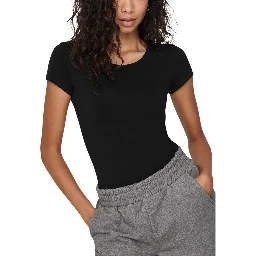 Black Cotton T-Shirt
