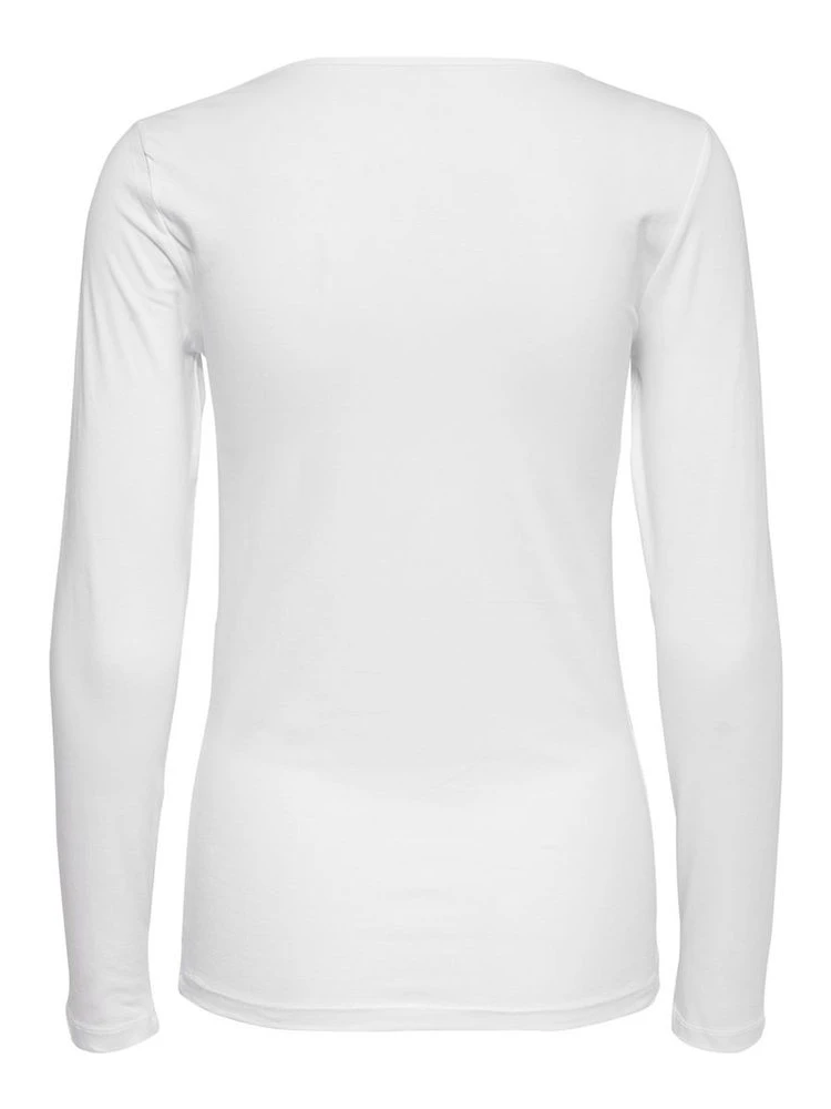 White Cotton Long Sleeve T-Shirt alternative