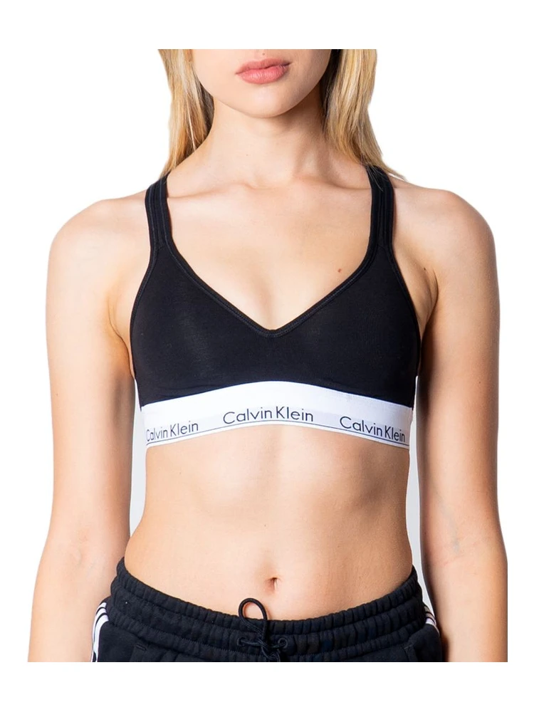 Black Polyester Bra