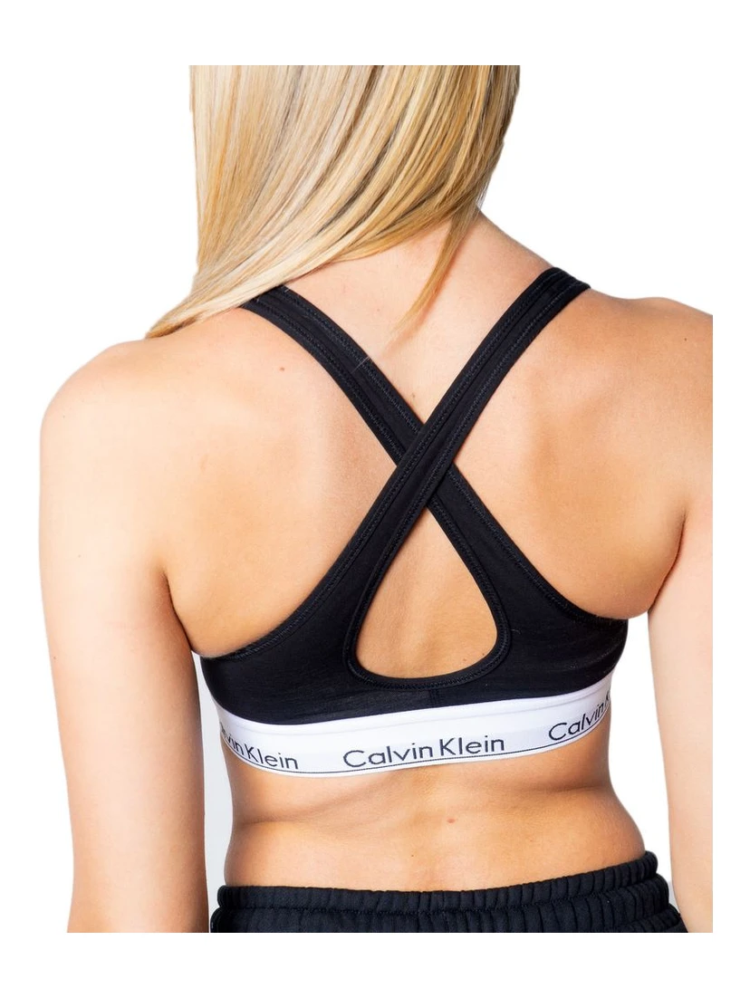 Black Polyester Bra