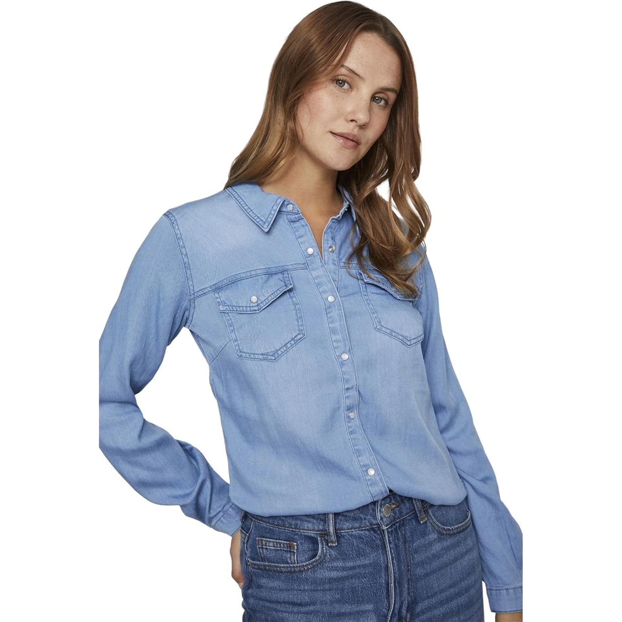 Light Blue Cotton Blouse