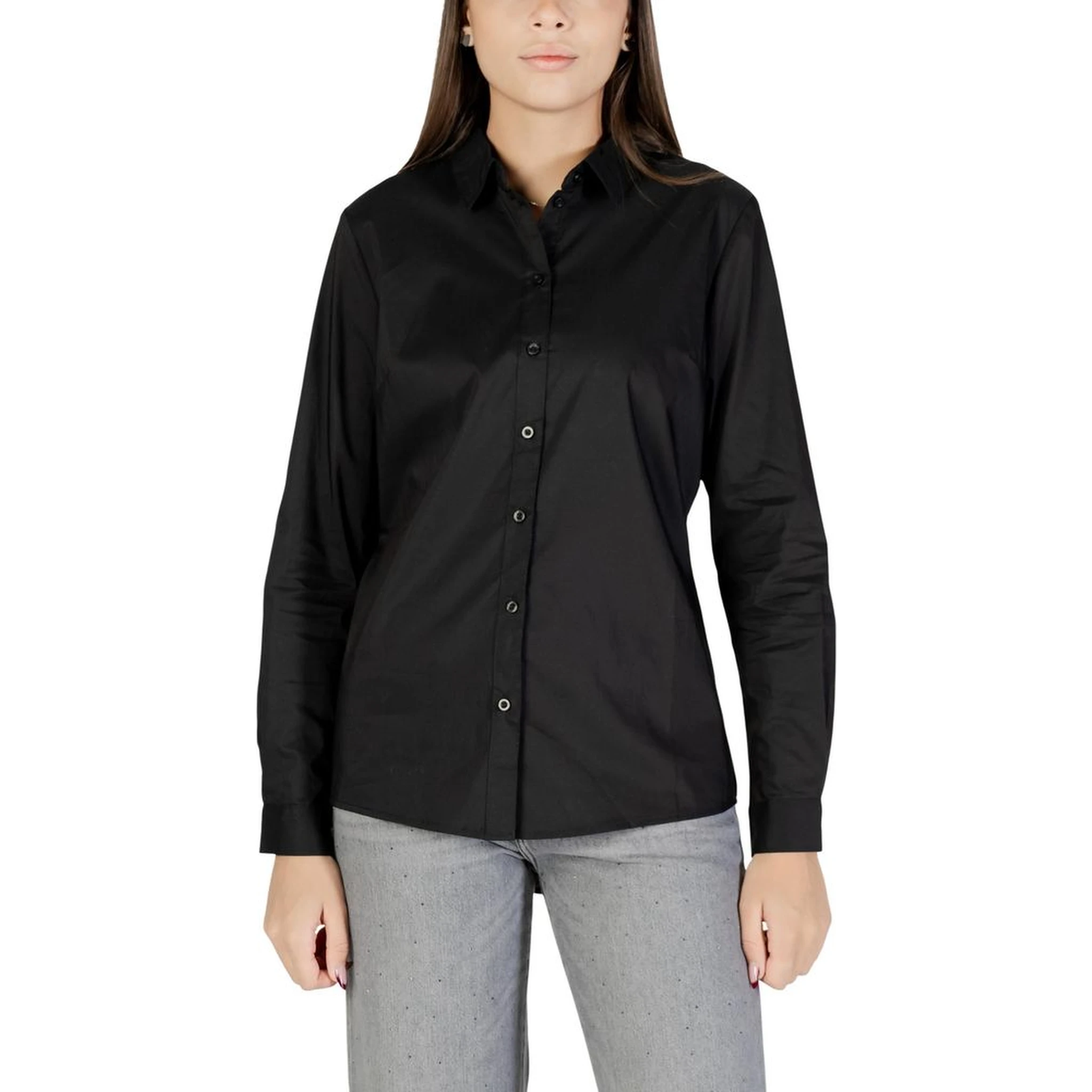 Black Cotton Blouse