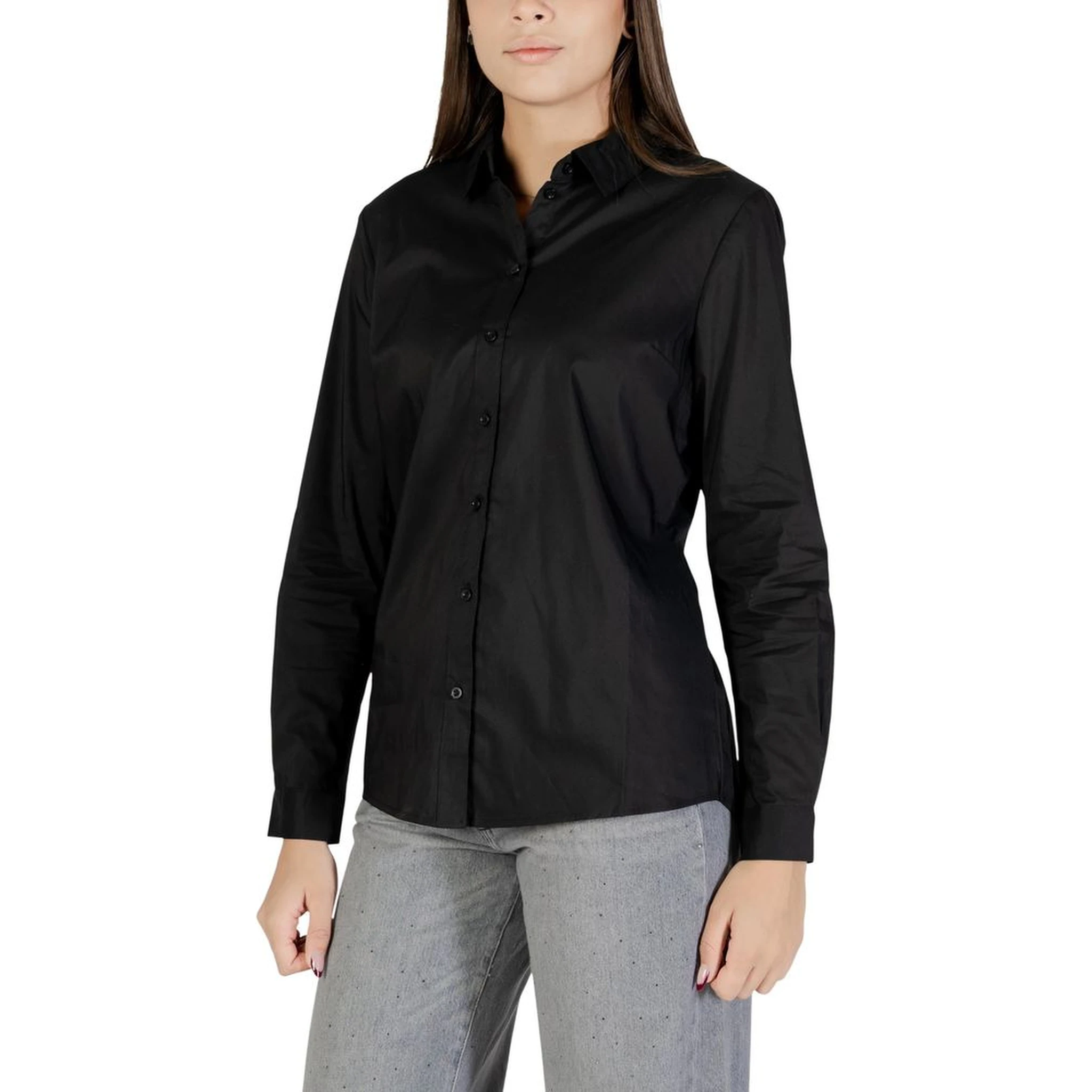 Black Cotton Blouse