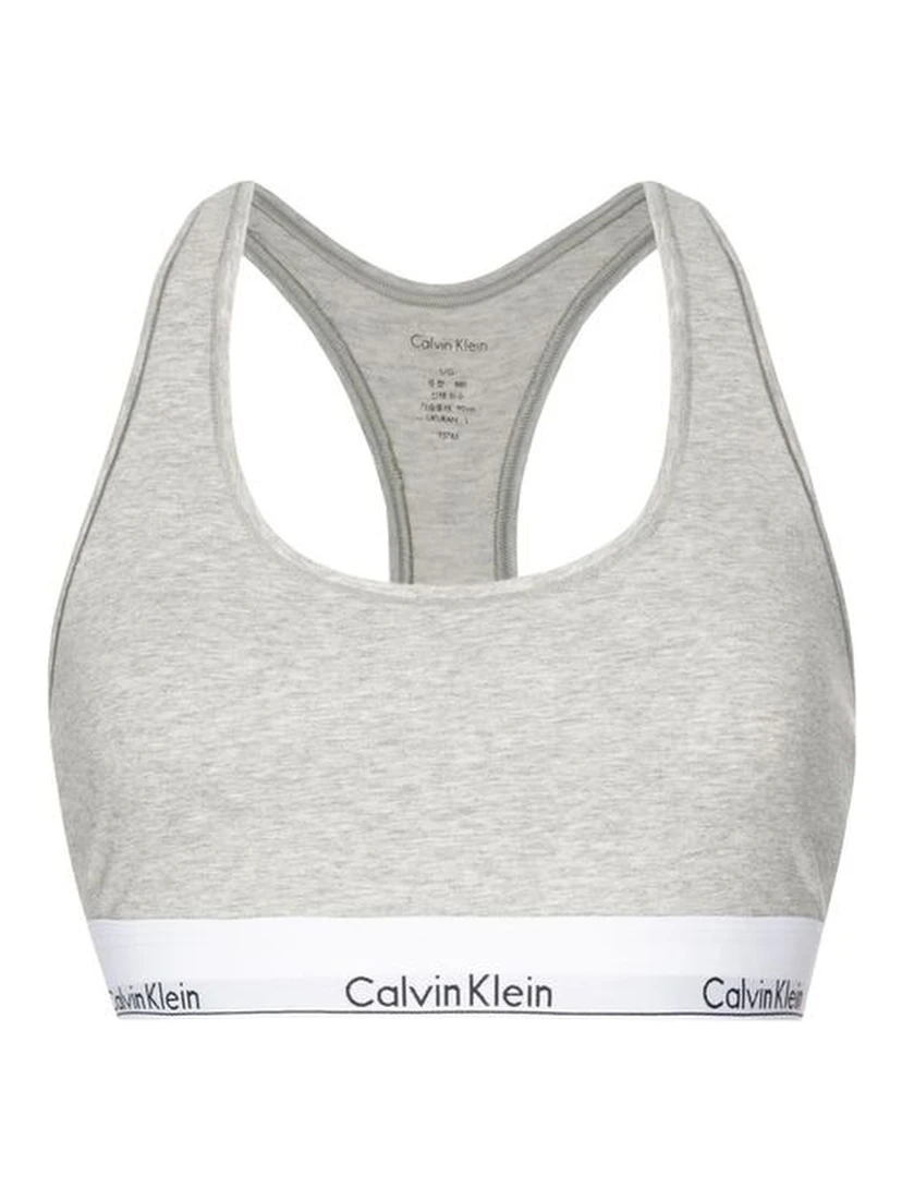 Gray Cotton Bra