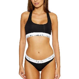 Black Cotton Bra
