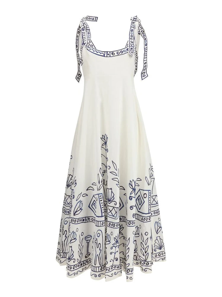 White Linen Casual Dress