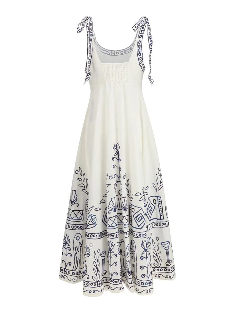 White Linen Casual Dress alternative