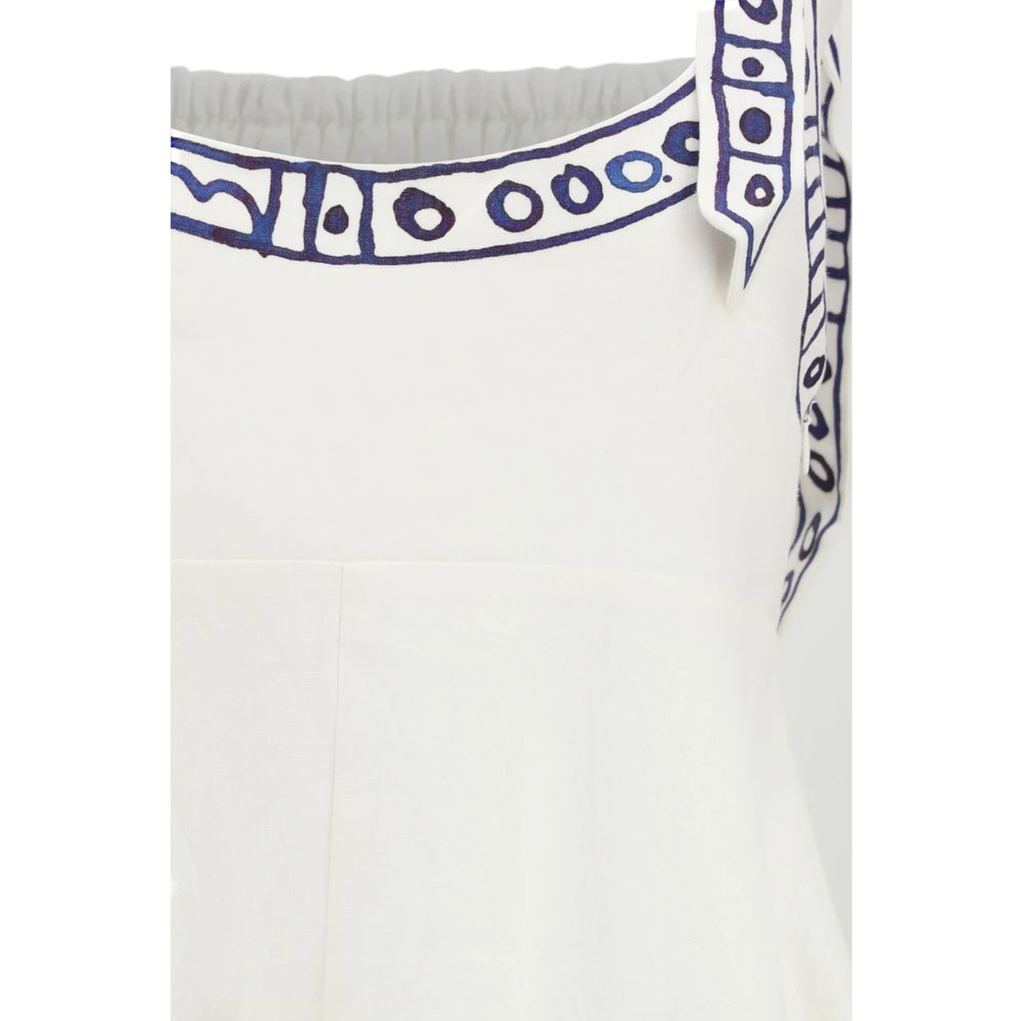 White Linen Casual Dress
