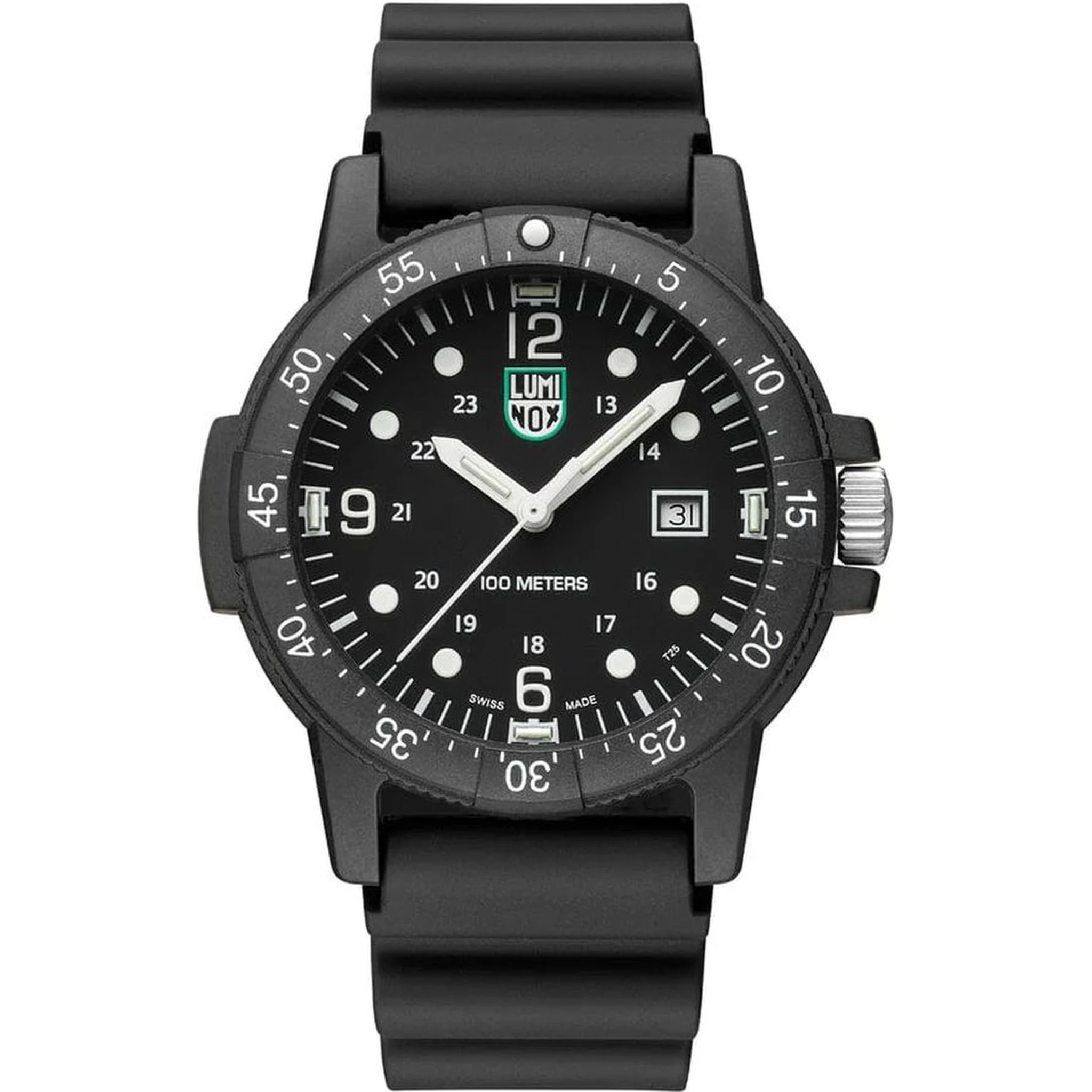 Black Rubber Sport Watch