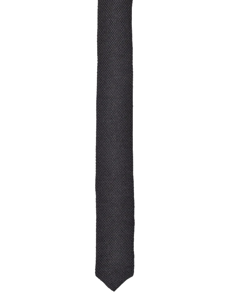 Gray Silk Tie