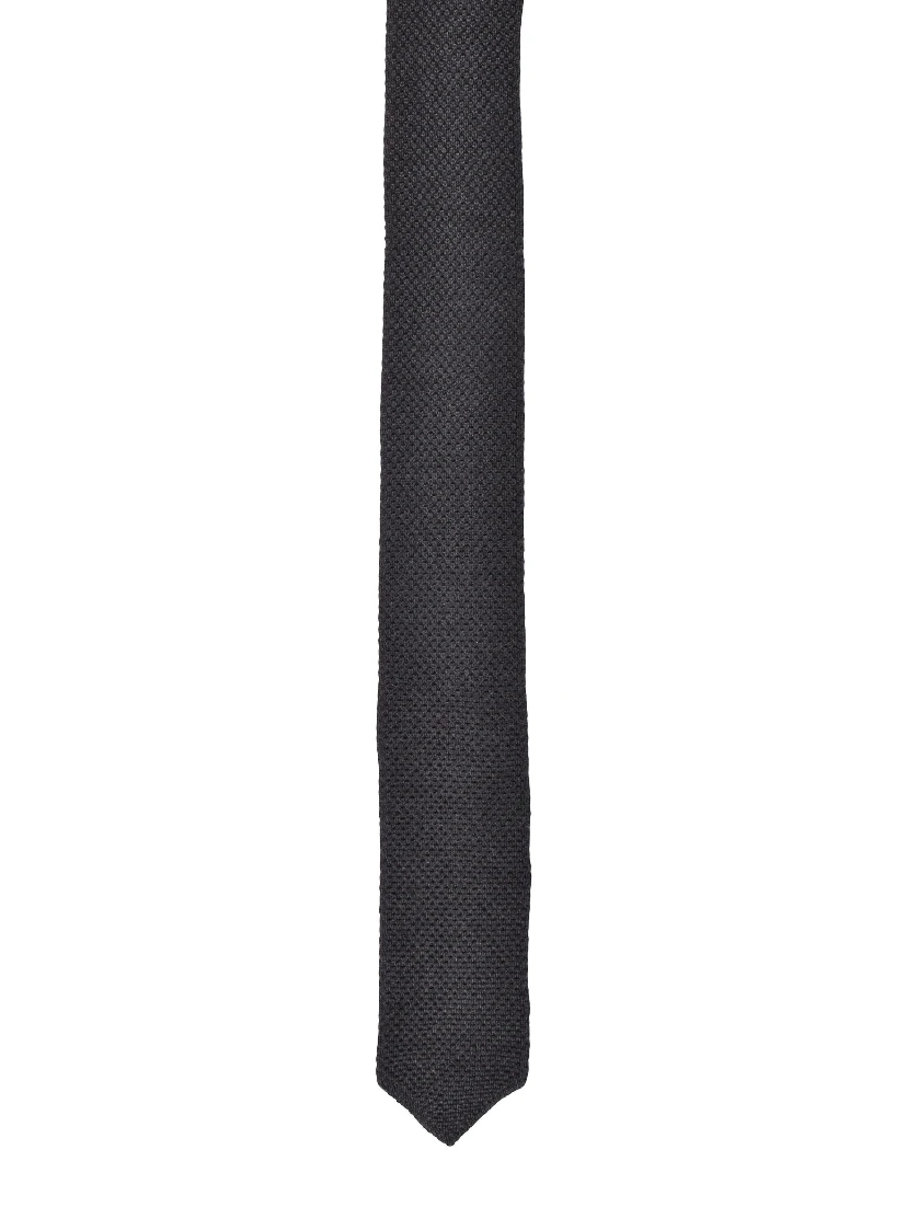 Gray Silk Tie