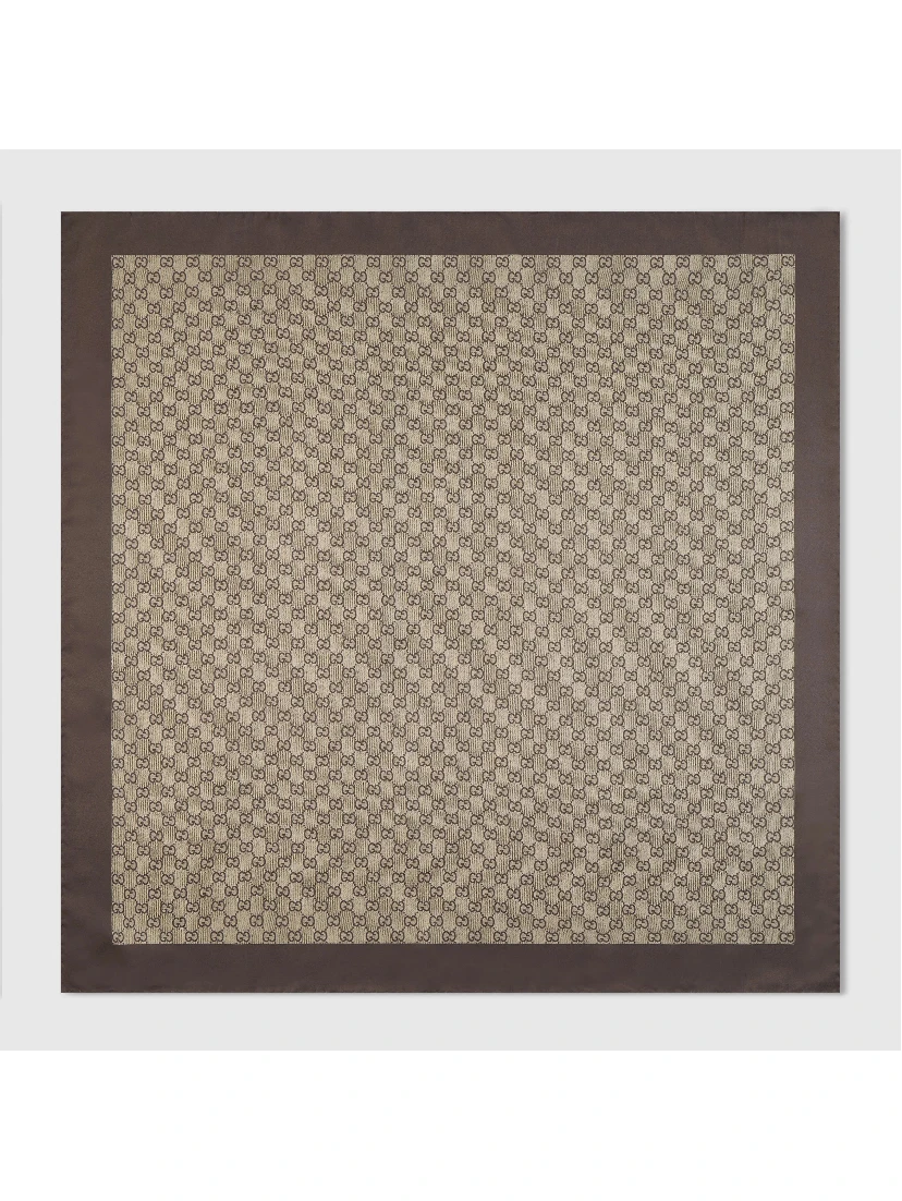Silk GG scarf