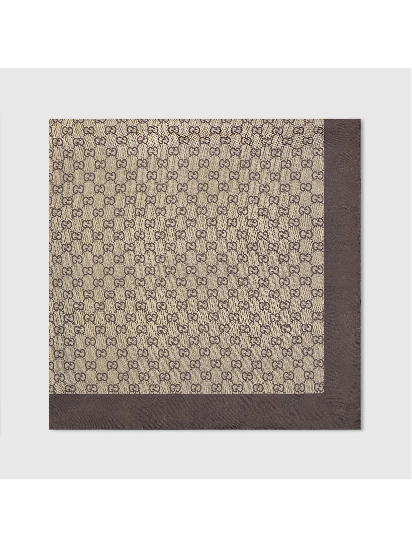 Silk GG scarf