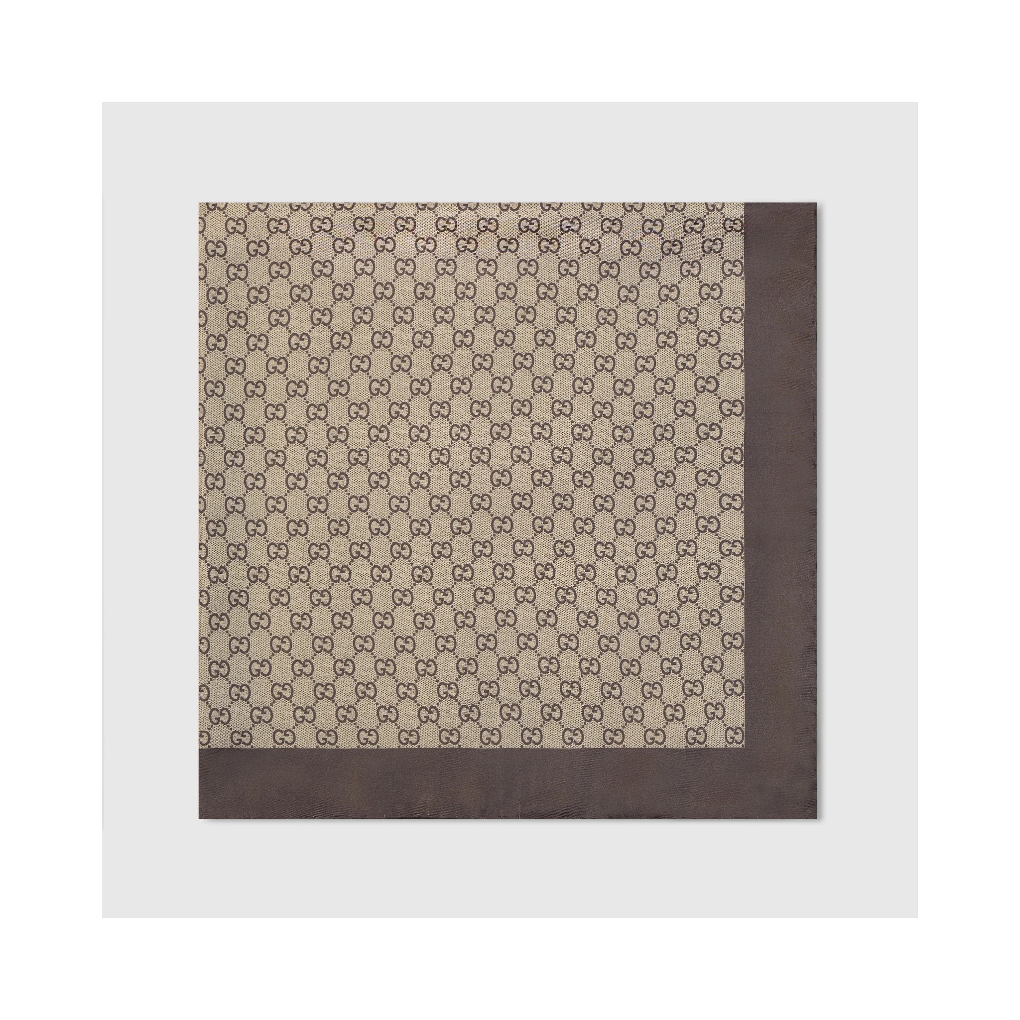 Silk GG scarf
