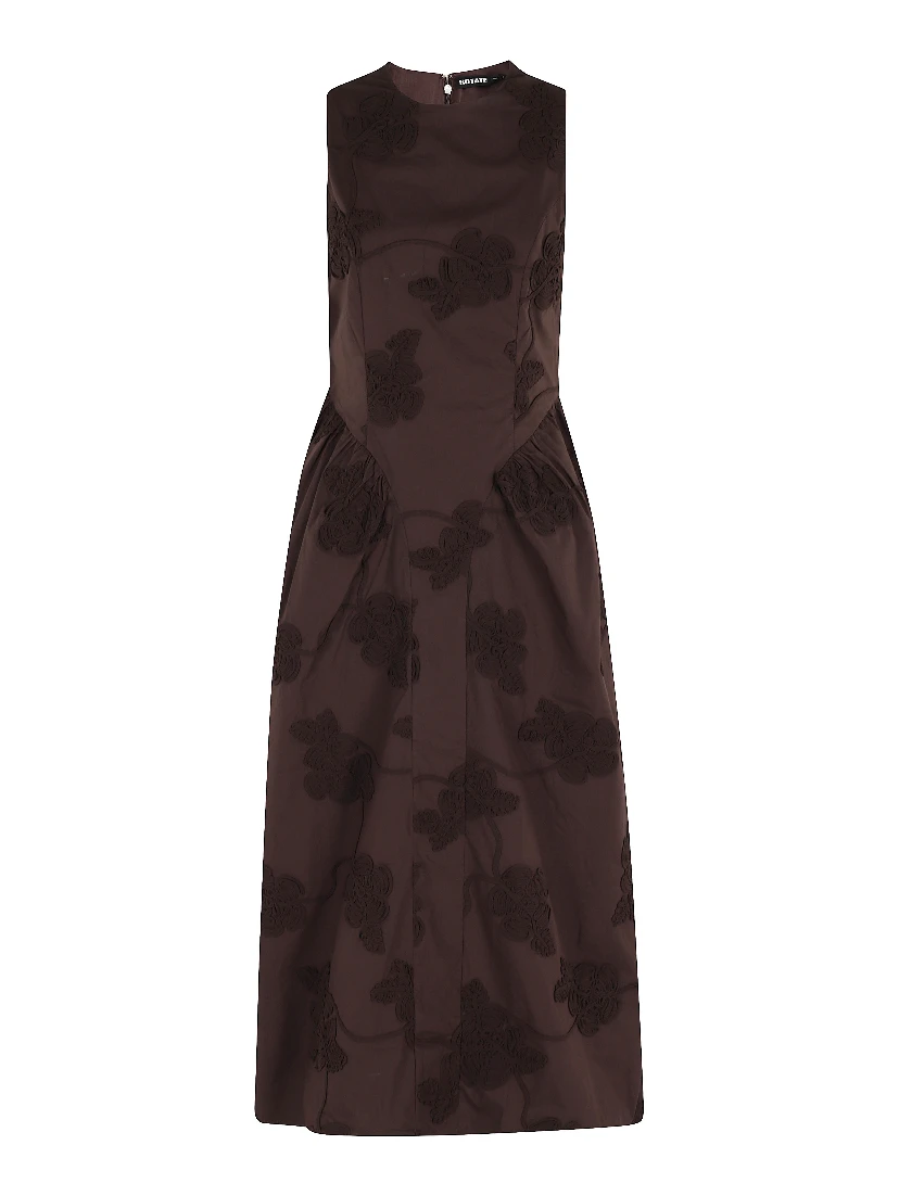 FLOWER MIDI DRESS