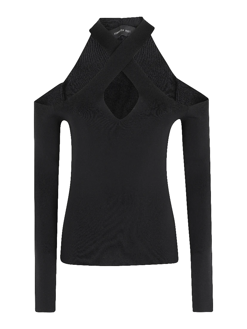MAGLIA SCOLLO INCROCIATO