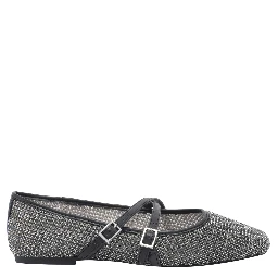 حذاء ستيف مادن مسطح أسود